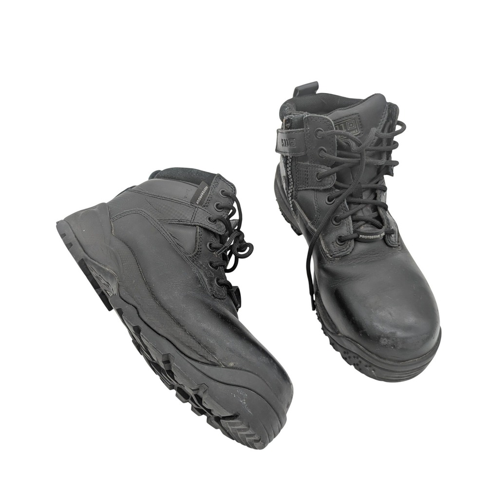 5.11 Tactical Mens Gorpcore Utility Leather Boot 9.5 Black ATAC 6 Shield Zip